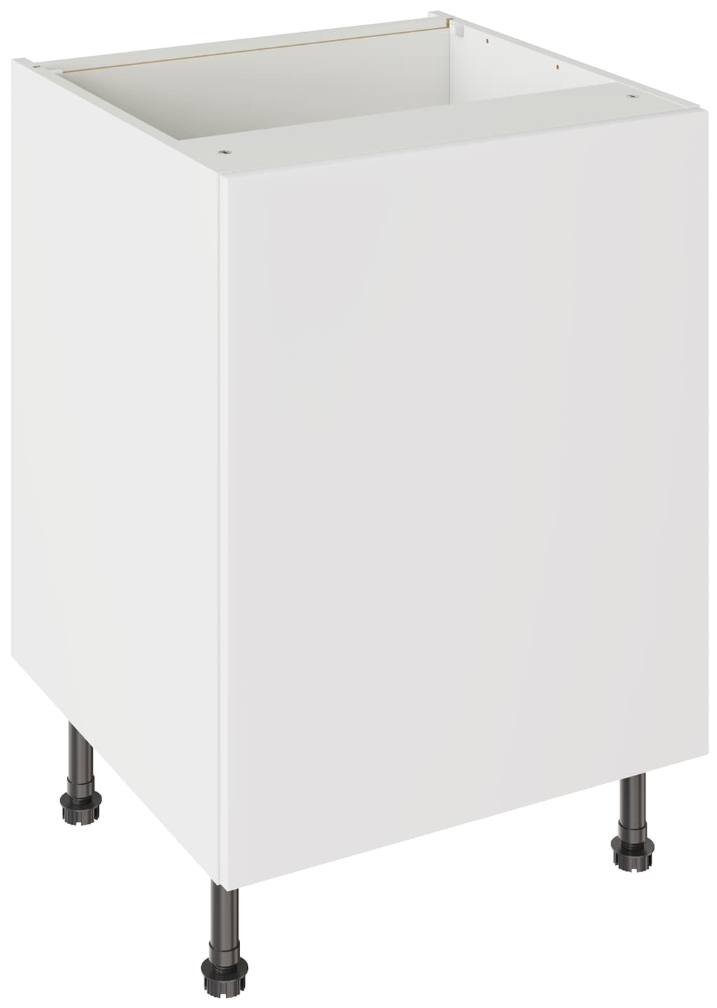 Flatpack 600 Sink/Hob Cabinet Slab Supermatt White