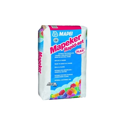 Mapeker Rapid Setting Flexible White Tile Adhesive 20kg