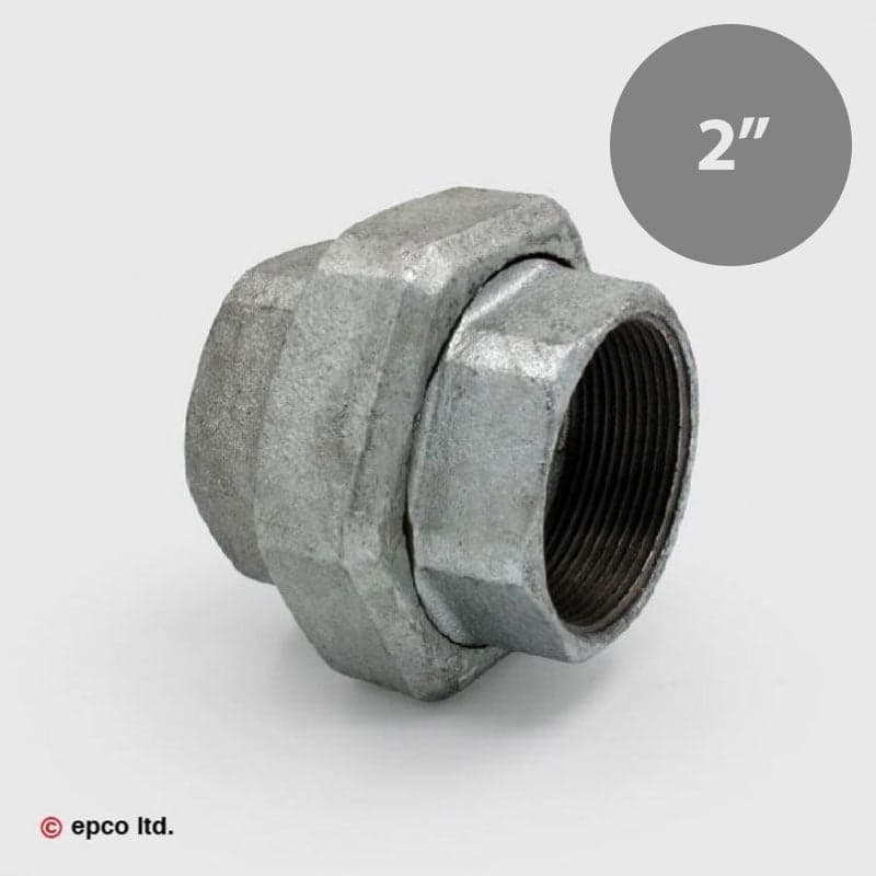 2" Galvanised Malleable Iron Union