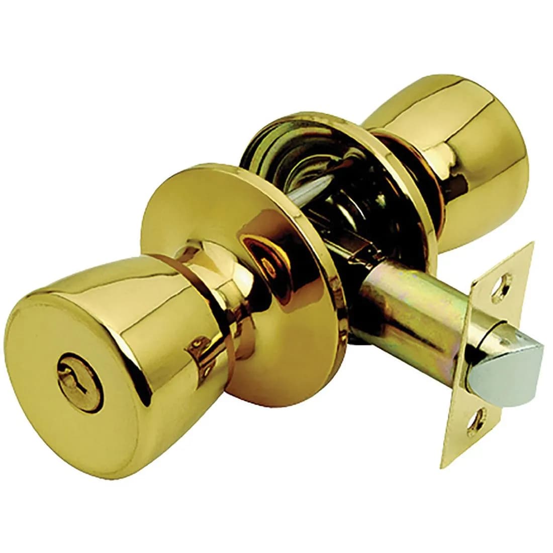 Guardian Entrance Knobset Brass Plated