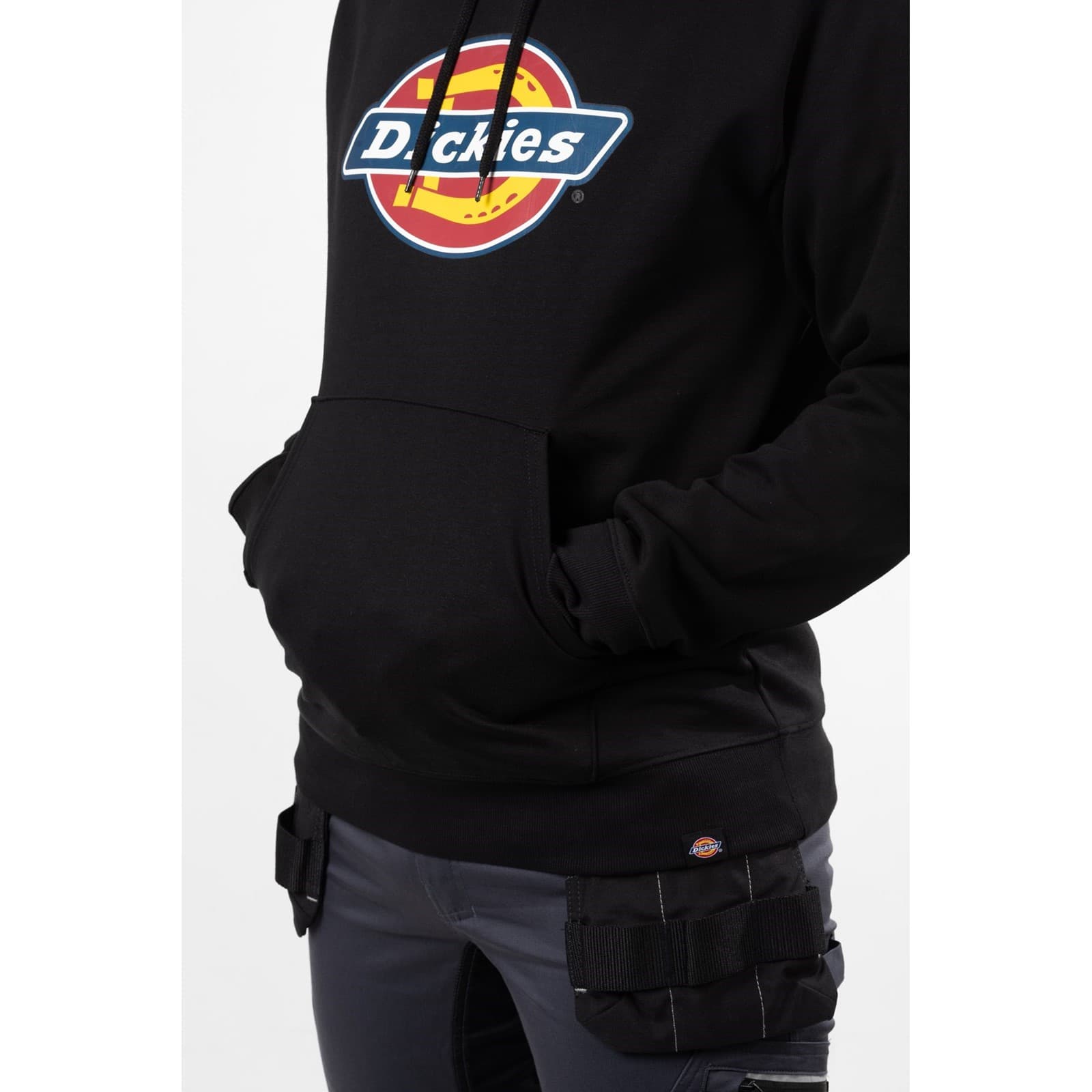 Dickies Logo Graphic Fleece Hoodie Size Med Black 36234-67592-04