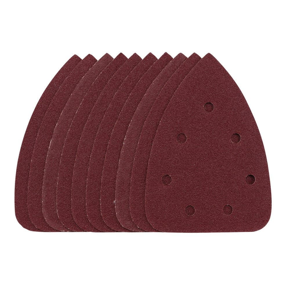 Draper 08617 Detail Sanding Sheets With Hook And Loop 140Mm 80 Grit Ssd6 (Pack Of 10) each 1
