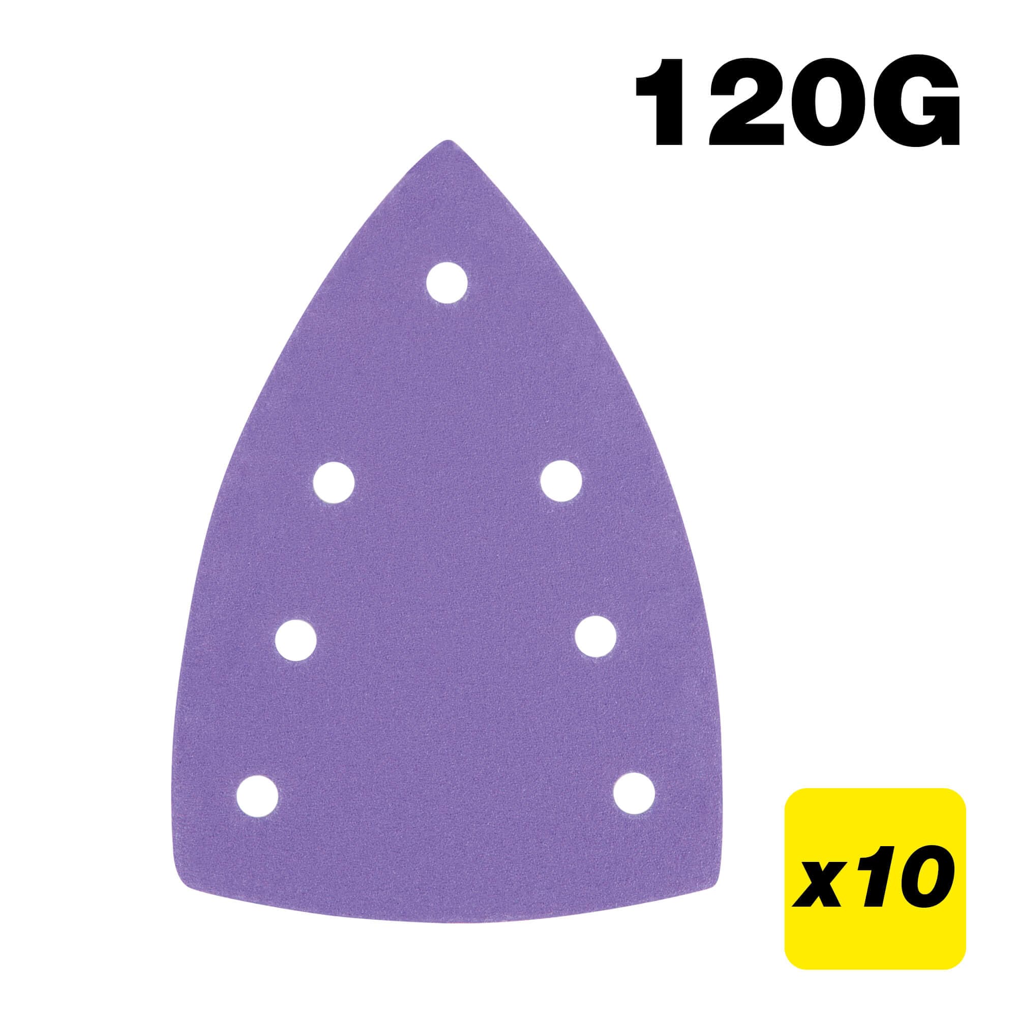 Trend 100 X 150Mm 7-Hole 120G Detail Sanding Pad 10 Pack AB/DET1/120A