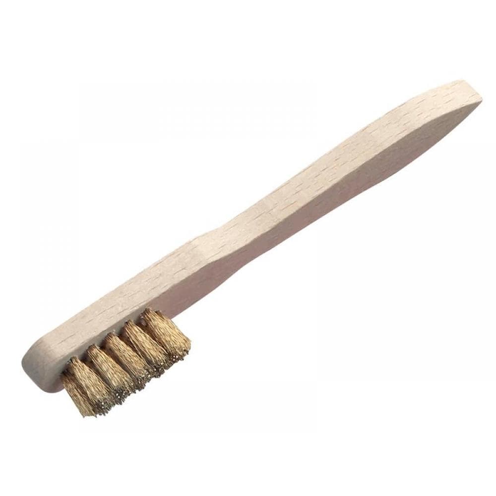 Lessmann 125.111 Spark Plug Brush 2 Row Brass Wire
