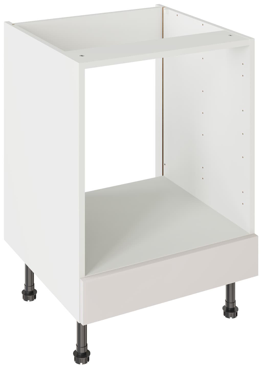 Flatpack Built Under Oven Housing Unit J-pull Super Gloss Light Grey 600mm - FKKJ0205