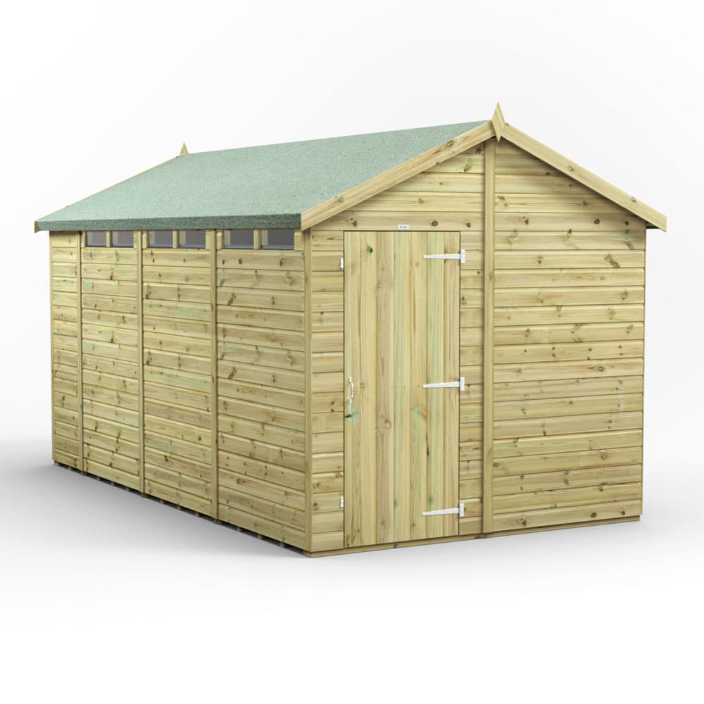 Powersheds 14x8 Premium Powersheds Security Apex