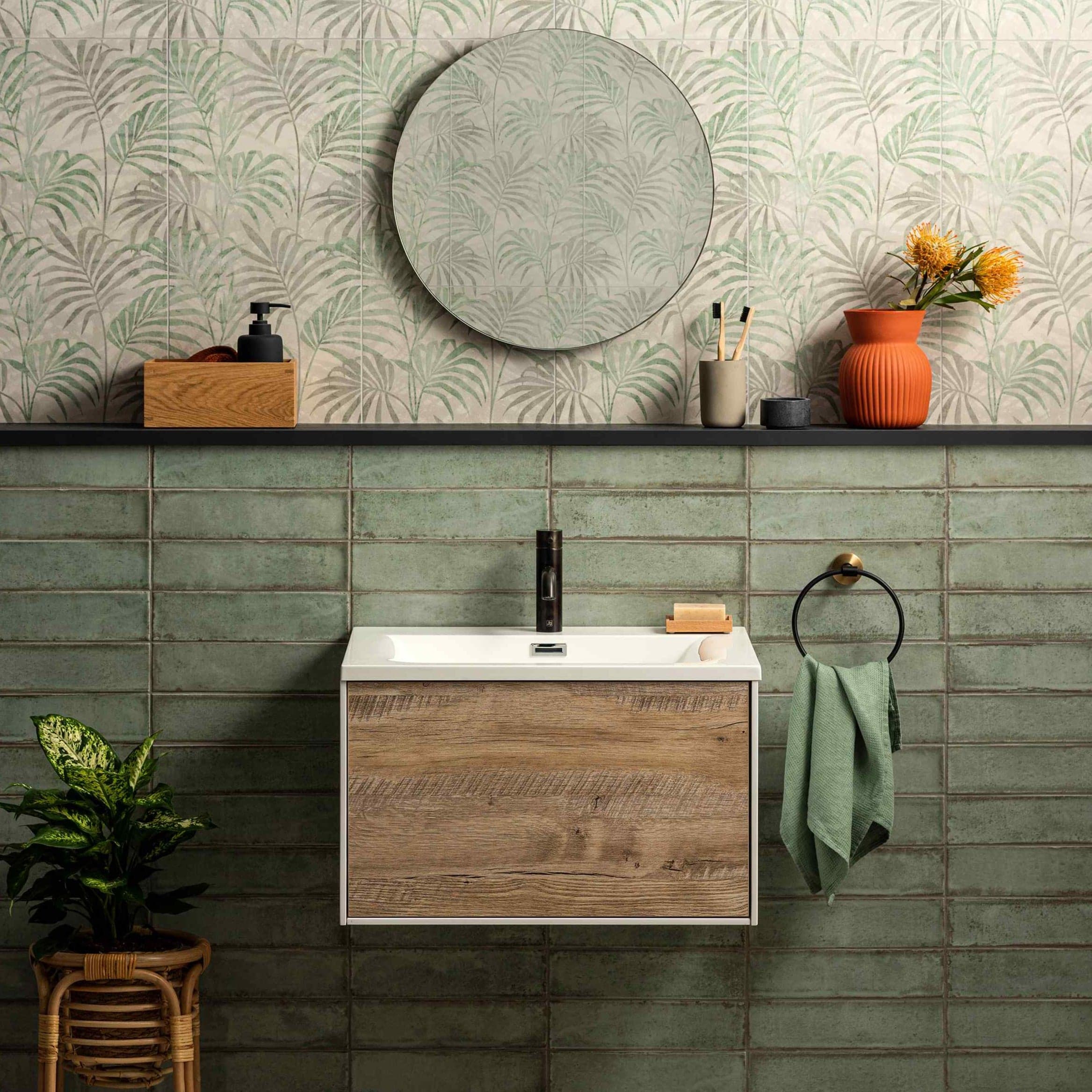 Original Style Tileworks Montblanc Sage Tile 7.5x30cm
