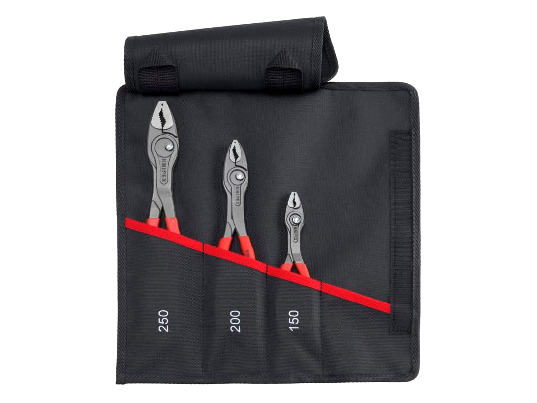 Knipex 00 19 61 V01 TwinGrip® Slip Joint Pliers Set, 3 Piece 00 19 61 V01