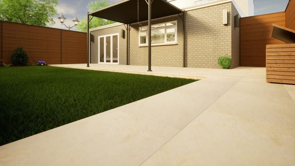 Porcelain Paving - 900mm x 600mm x 20mm Jura Beige - Pack of 2