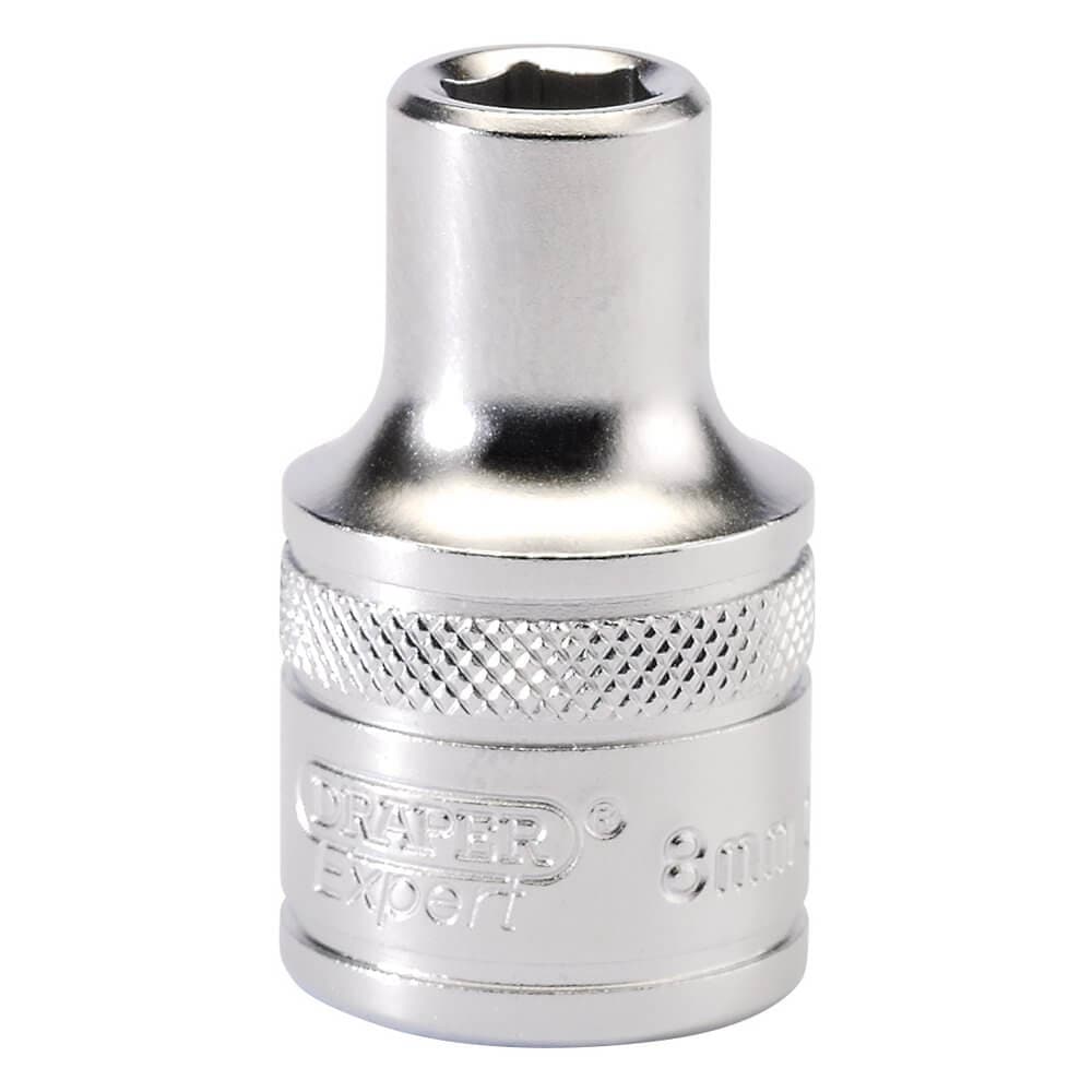 Draper Expert 16595 6 Point Metric Socket 1/2in Sq. Dr. 8Mm each