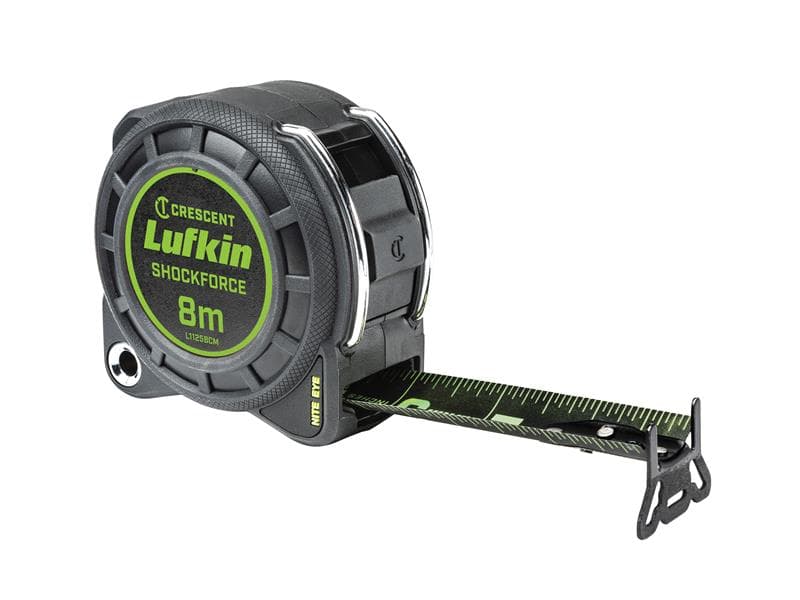 Crescent Lufkin® L1125BCM Shockforce Night Eye Dual-Sided Tape 8M (Width 30Mm) (Metric Only)