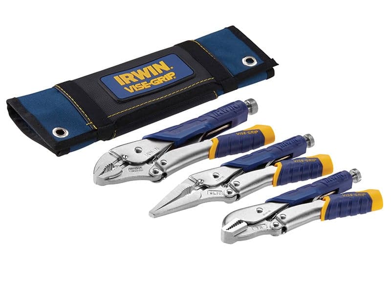 Irwin® Vise-Grip® T76KBT Fast Release™ Locking Pliers Set Of 3 7R 9Ln & 10Wr
