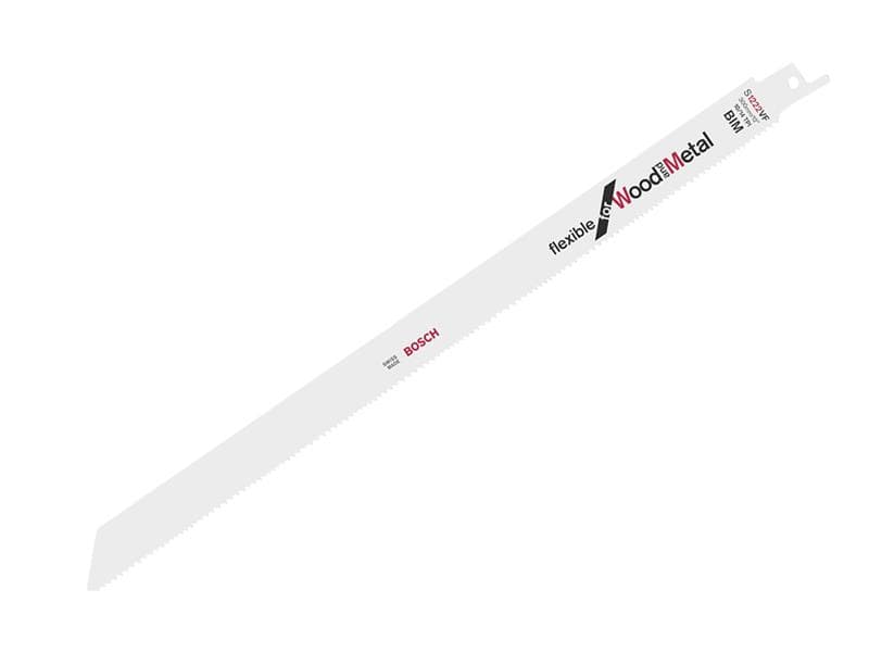 Bosch Powertool Accessories 2608656022 S 1222 Vf Flexible For Wood & Metal Blade 300Mm 10-14 Tpi (Pack 5)