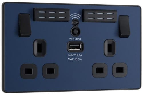 Nexus Metal Black Nickel Triple Switch 10Ax 2 Way NBN43-01