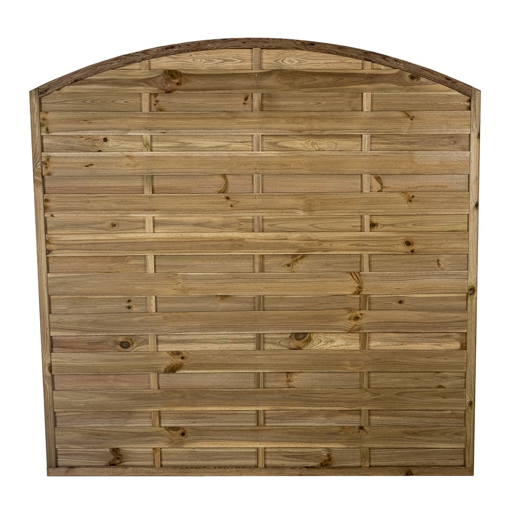 Pressure Treated Decorative Dome Top Fence Panel 6ft x 6ft Pack of 4