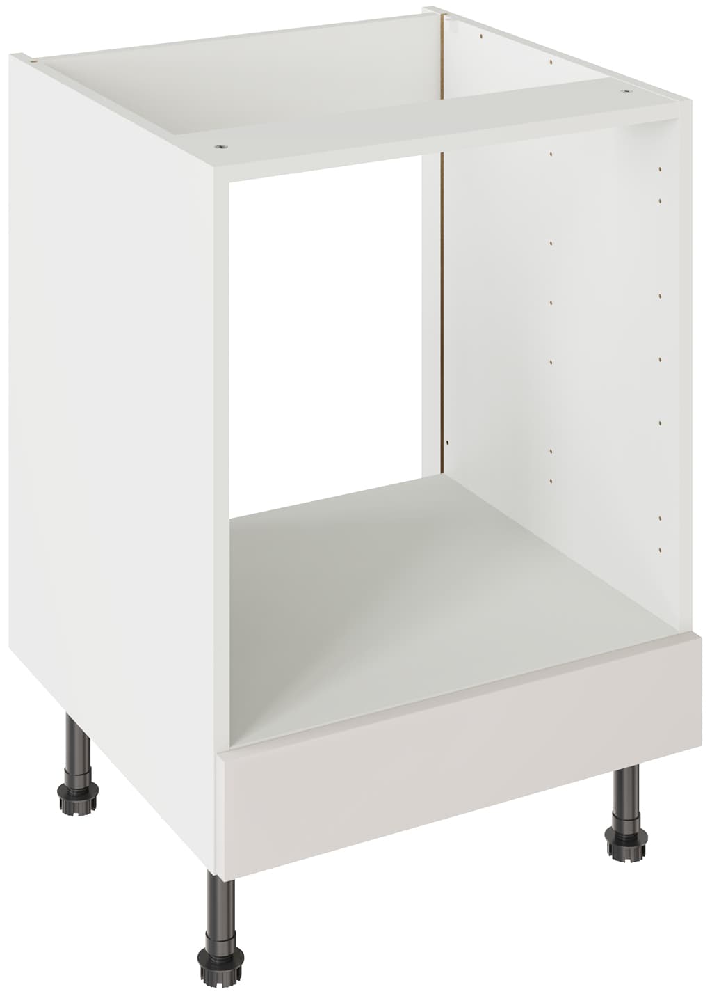 Flatpack Built Under Oven Housing Unit J-pull Ultra Matt Light Grey 600mm - FKKJ0705
