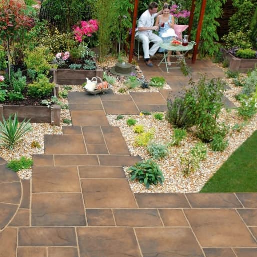 Marshalls Heritage Calder Brown Paving Pack Active Shield 600mm x 300mm x 38mm