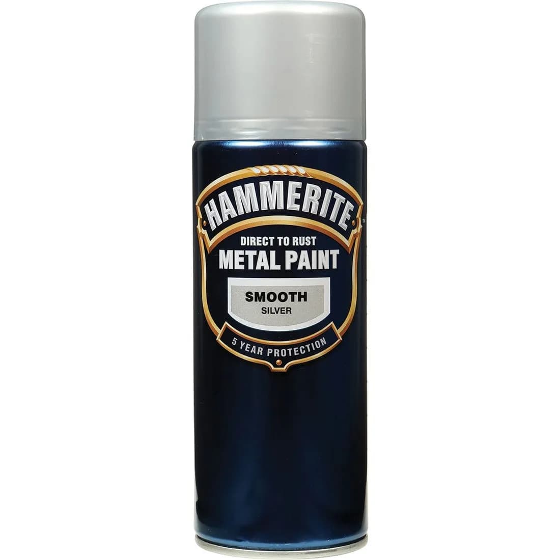 Hammerite Direct To Rust Metal Paint Smooth Silver 400Ml