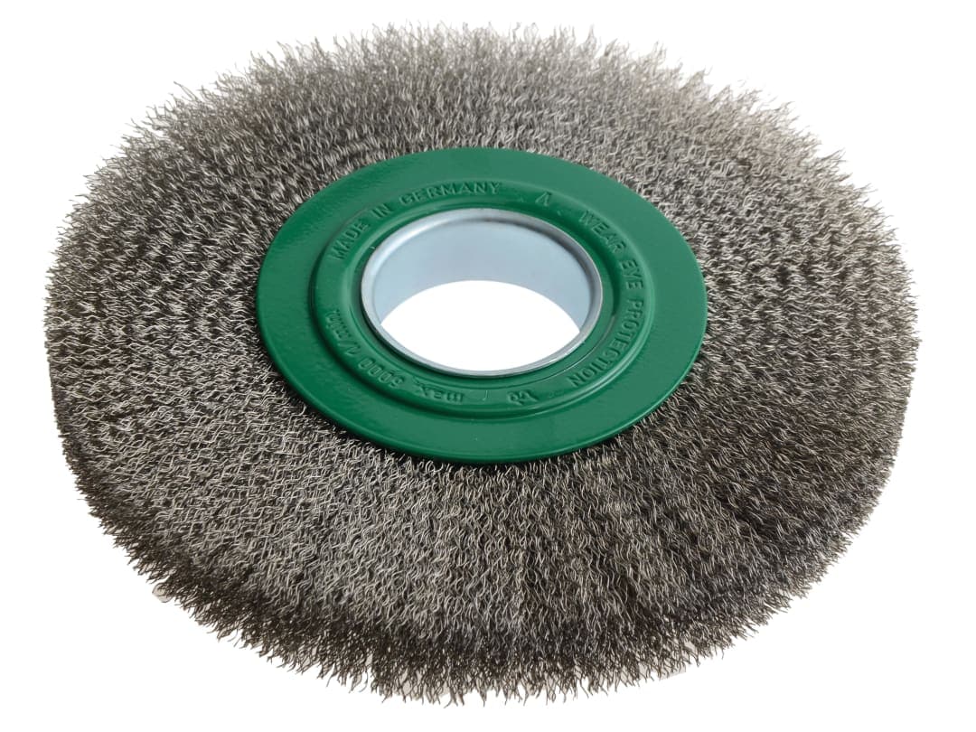 Lessmann Wheel Brush D200mm x W24-27 x 50 Bore Stainless Steel Wire 0.30 365.362