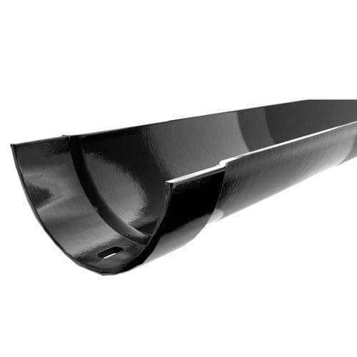 Hargreaves Premier Cast Iron Half Round Gutter - 150mm x 1829mm Black