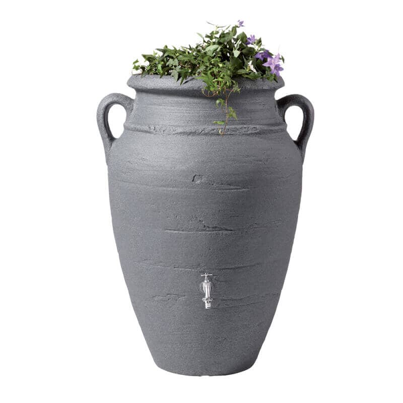 Garantia Antique Amphora Water Butt - Dark Granite 250 Litre