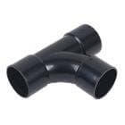 FloPlast Solvent Weld Waste Tee - 40mm Black