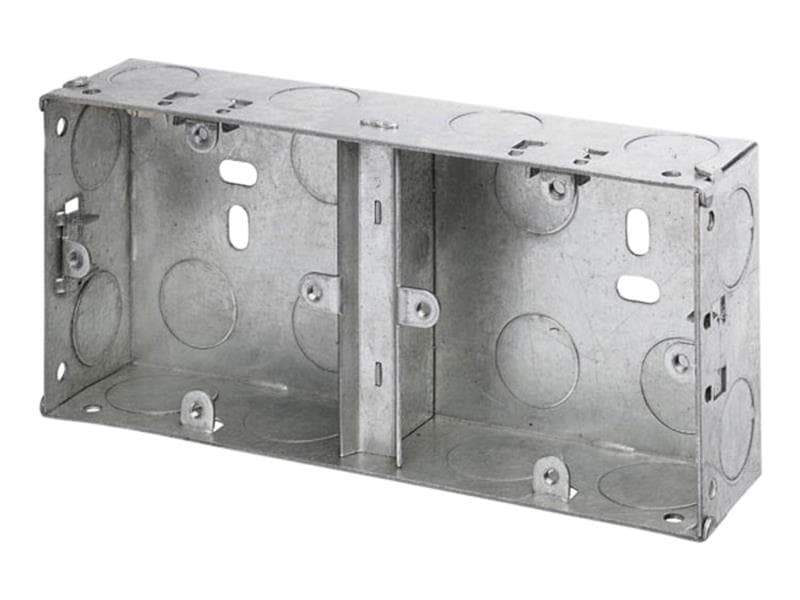 Dencon 8853NB Dual Metal Back Box 35Mm