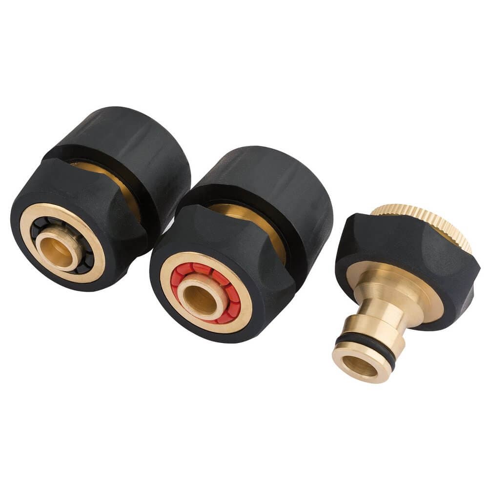 Draper 24529 Brass And Rubber Hose Connector Set (3 Piece) per set