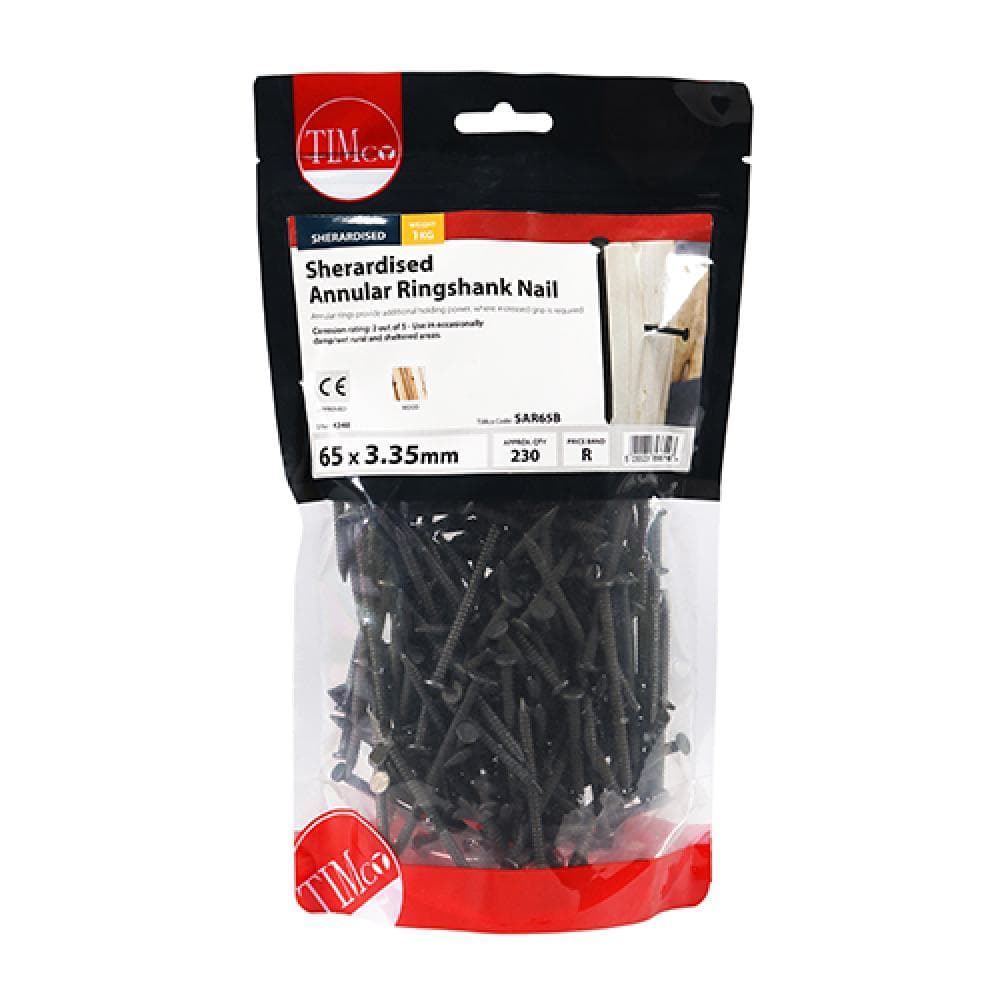Timco SAR65B Annular Ringshank Nails - Sherardised 65 X 3.35