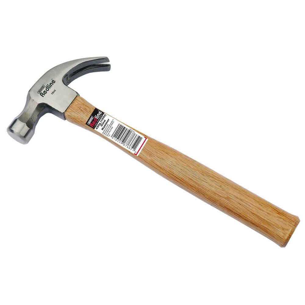 Redline 67665 Claw Hammer With Hardwood Shaft 450G each
