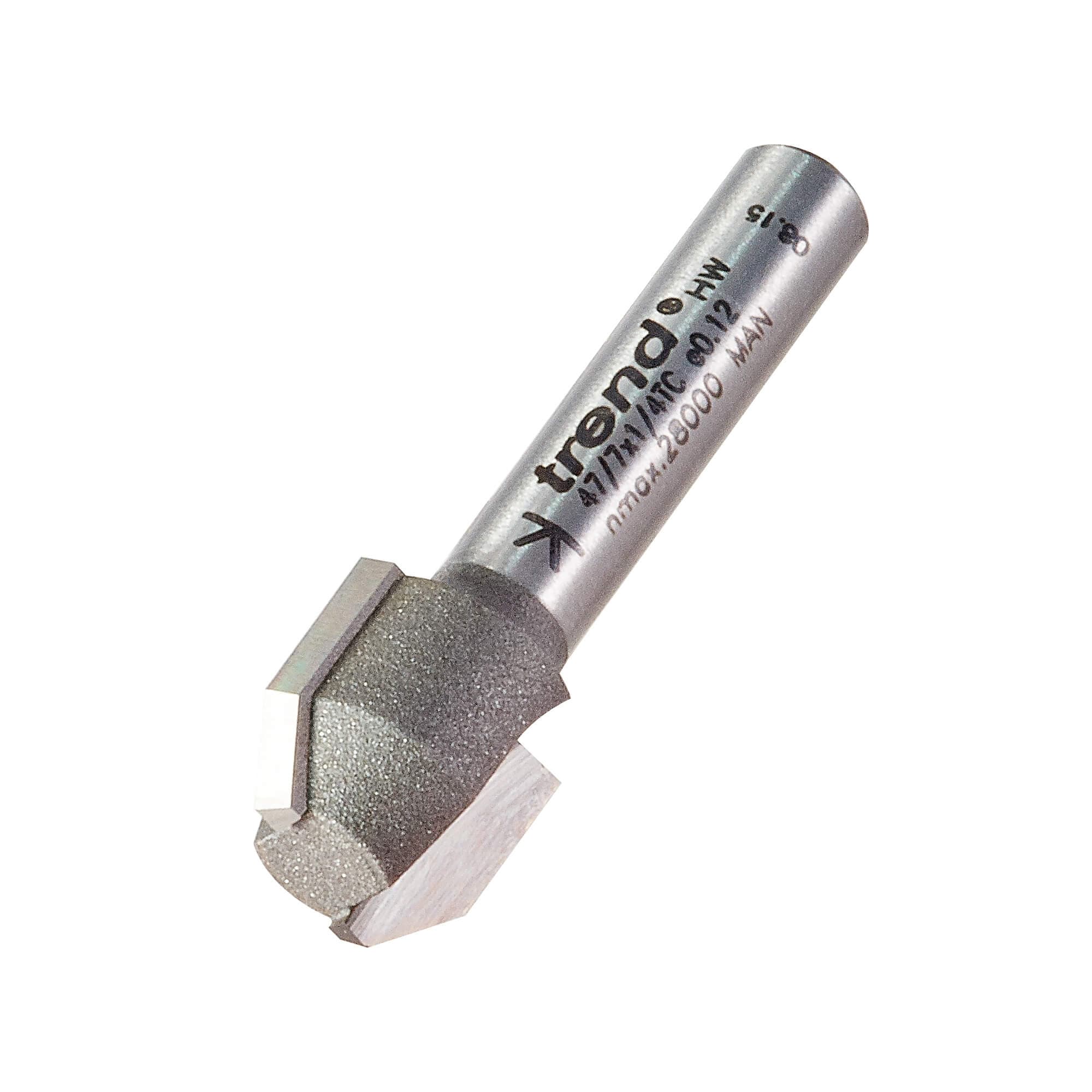 Trend Combi Trimmer Cutter 12.7Mm Diameter C1=9 C2=4Mm Length Pk 1 47/7X1/4TC