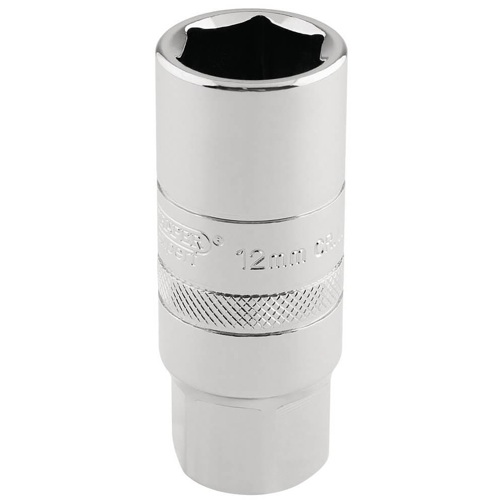 Draper Expert 16779 12Mm Thread 6 Point Spark Plug Socket 1/2in Sq. Dr. 18Mm each