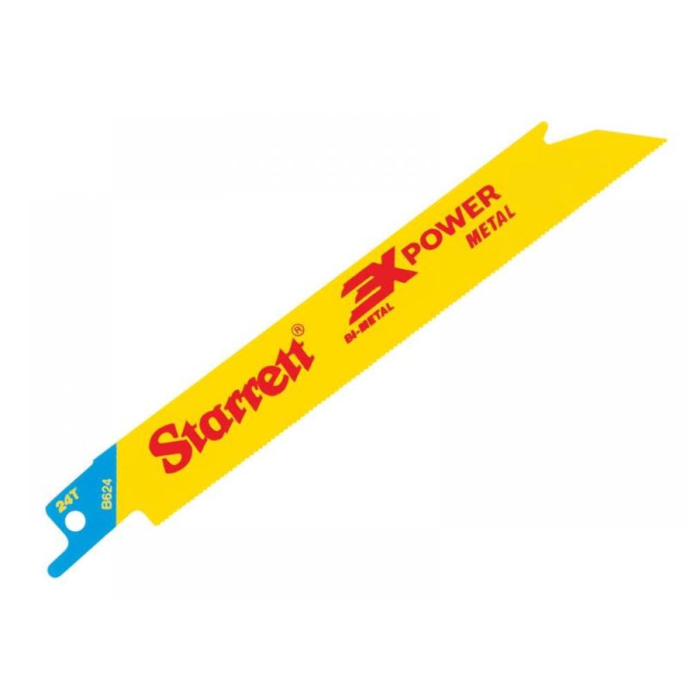 Starrett B624-5 B624-5 Bi-Metal Reciprocating Blade Metal Straight 152Mm 24 Tpi (Pack 5)