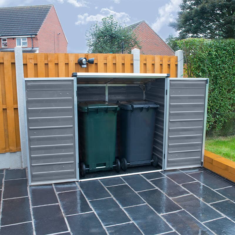 5' x 3' Palram Canopia Dark Grey Voyager Pent Shed (1.39m x 0.9m)