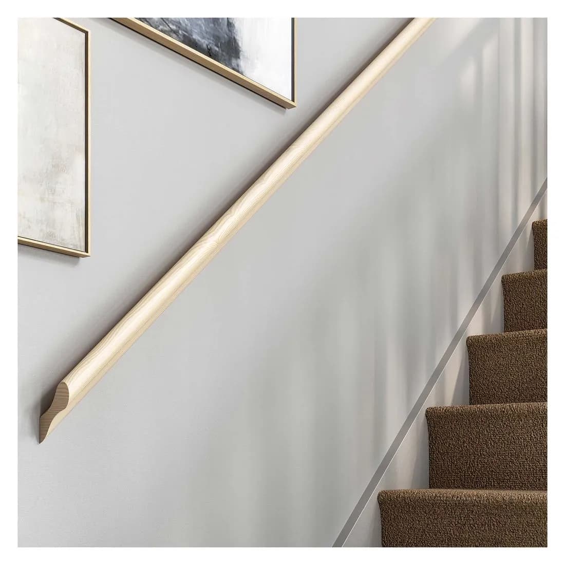 Stair Pigs Ear Handrail 4200Mm Pine Pefc