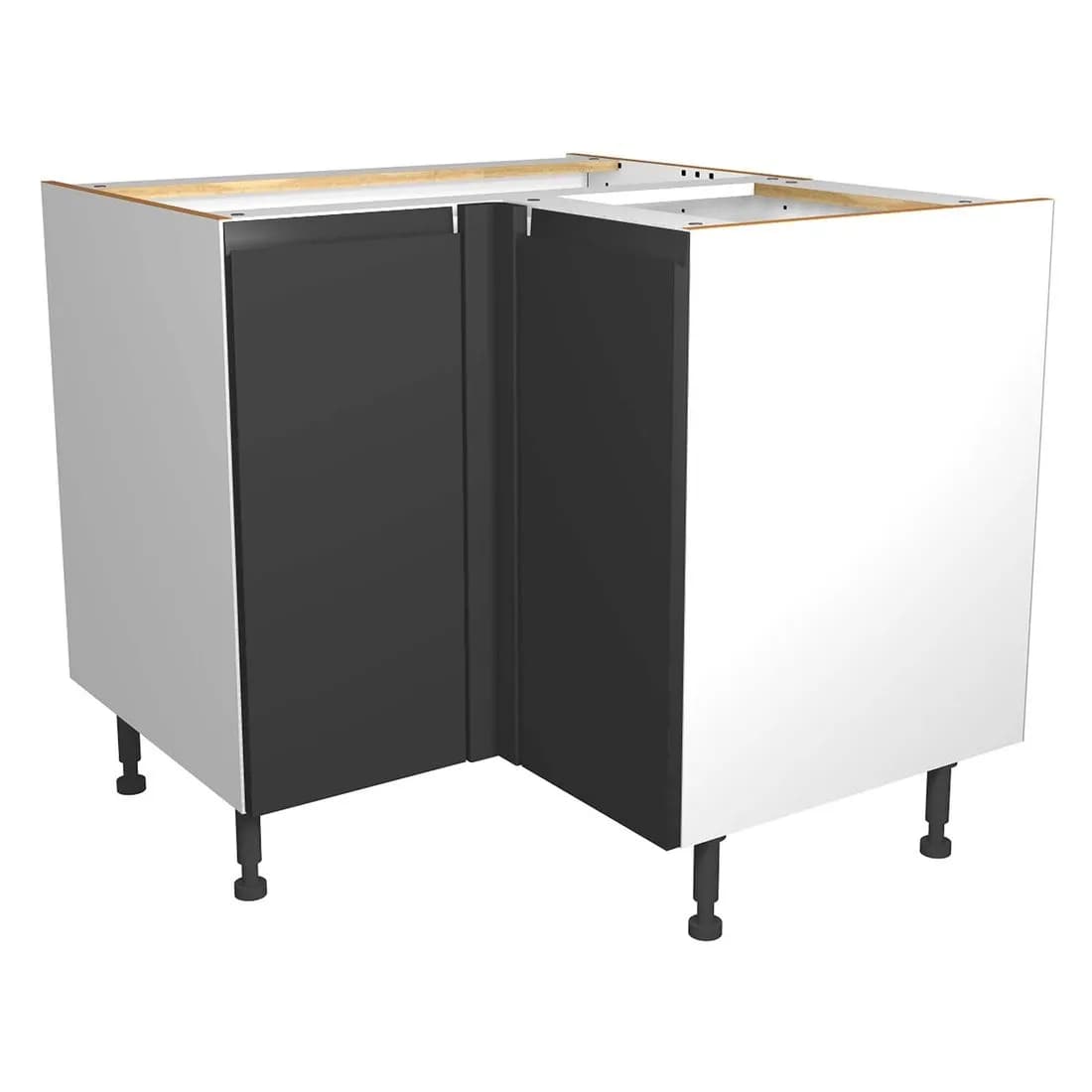Corner Base Unit L Shape Pk2 Of 2 Capri Dark Grey 935Mm