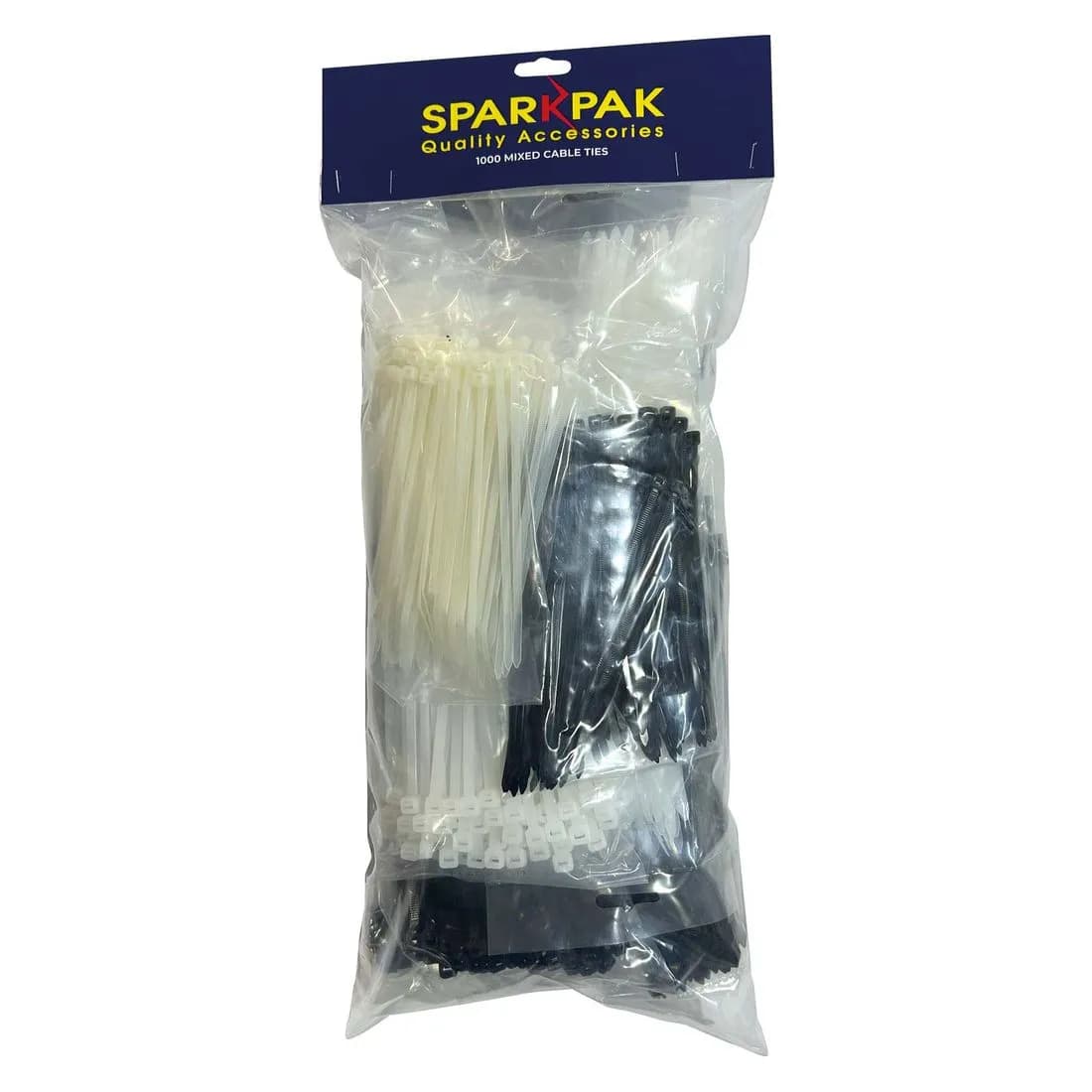 Cable Ties 1000Pc Blk/Natural 300Mm 200Mm And 140Mm