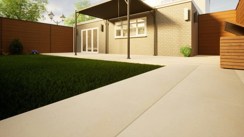 Porcelain Paving - 900mm x 600mm x 20mm Venetian Beige - Pack of 2