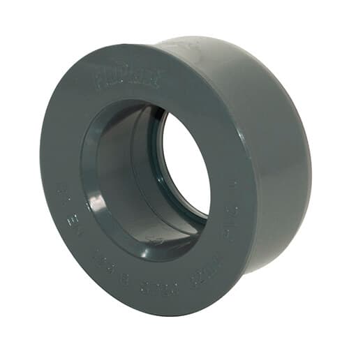 FloPlast Solvent Weld Soil Boss Adaptor - 40mm Anthracite Grey