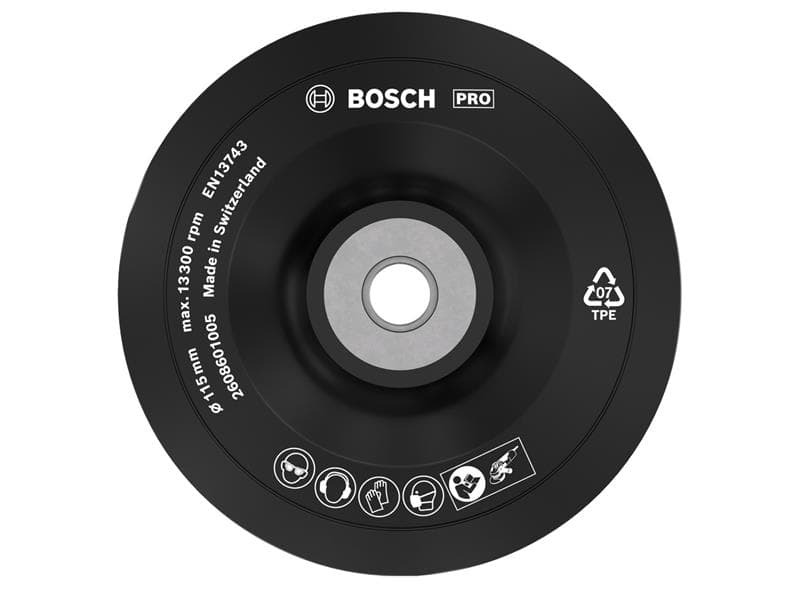 Bosch Powertool Accessories 2608601005 Pro Backing Pad 115Mm M14