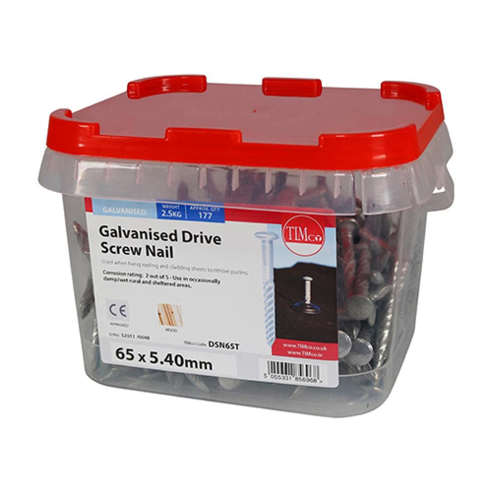 Timco DSN65T Drive Screws - Galvanised 65 X 5.40