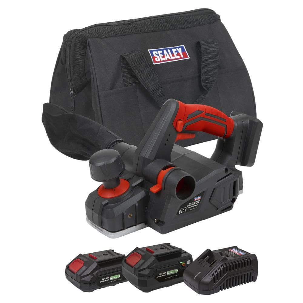 Sealey CP20VEPKIT 20V Sv20 Series Cordless Planer Kit - 2 Batteries