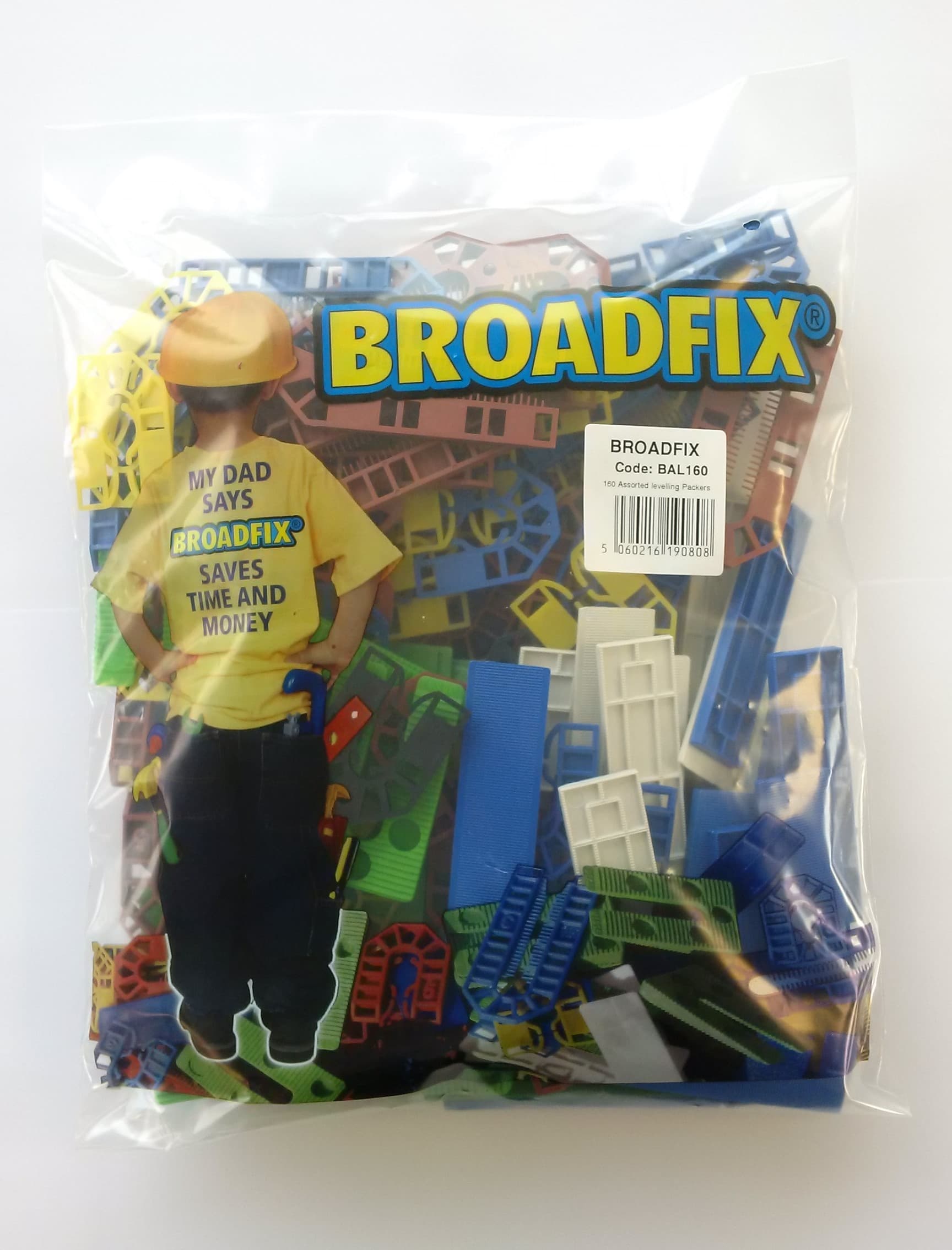 Broadfix BFXBAL160 Levelling Pack 160 Per Bag Assorted