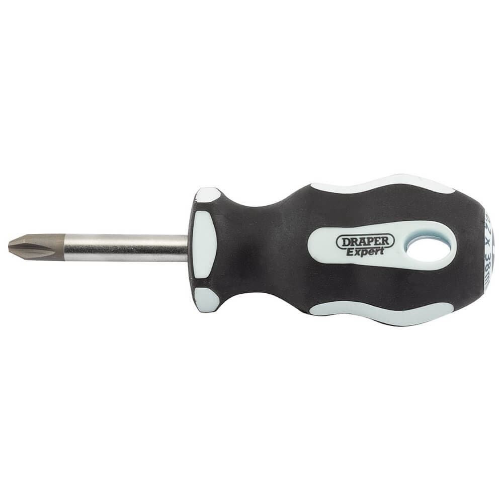 Draper Expert 34991 Cross Slot Soft Grip Screwdriver No.2 X 38Mm each