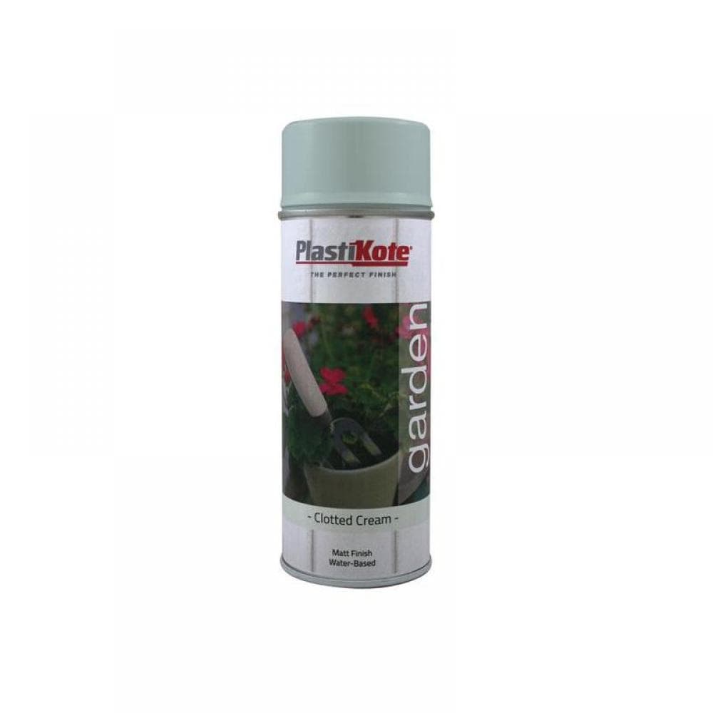 Plastikote 027204 Garden Colours Spray Paint Clotted Cream 400Ml