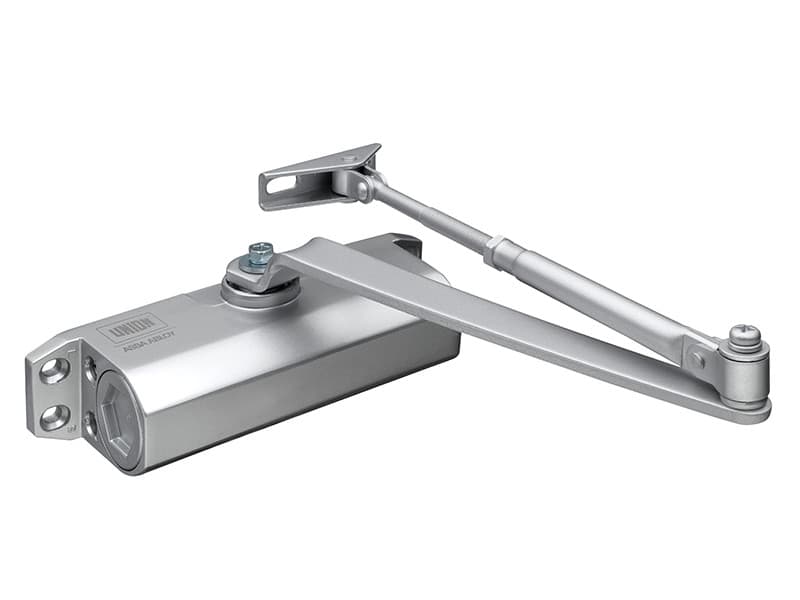 Union J-CE3F-SIL Ce3F Fixed Size 3 Rack & Pinion Door Closer Silver