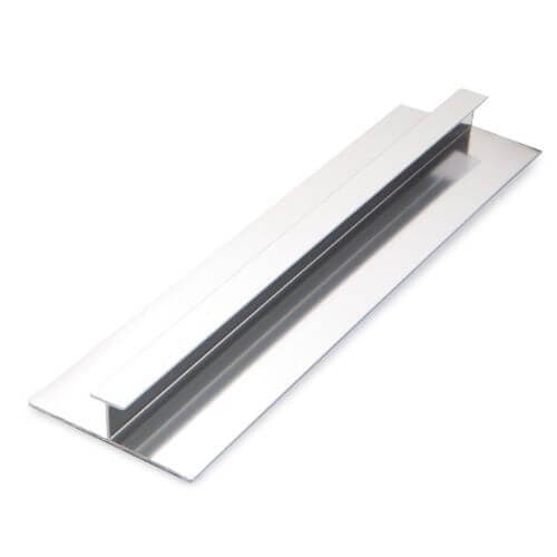 Guardian Internal Cladding Aluminium H Trim - 2400mm Silver - For 10mm Bathroom/Shower/Kitchen/Ceiling Panels