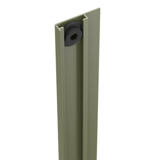 Durapost U Channel Cover Strip Olive Grey 2100mm Home Delivered