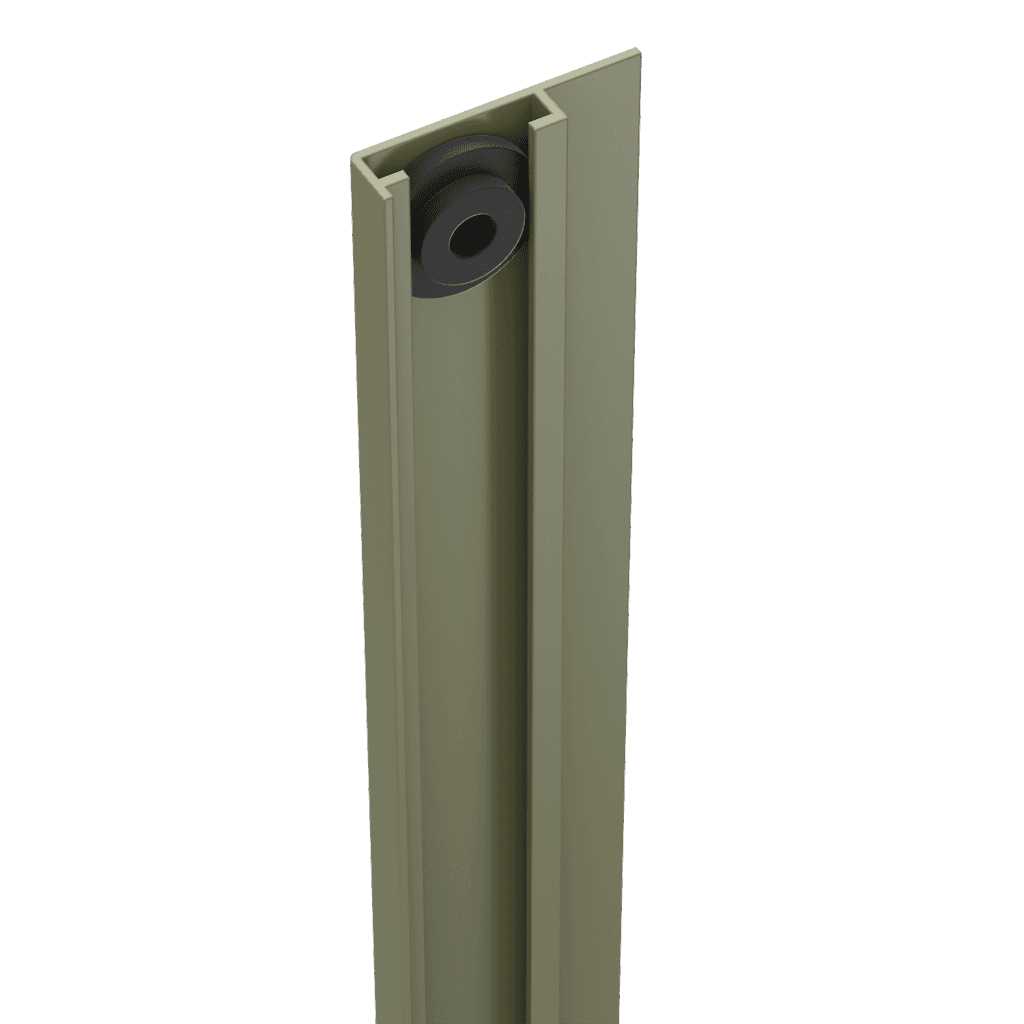 Durapost U Channel Cover Strip Olive Grey 2100mm Home Delivered