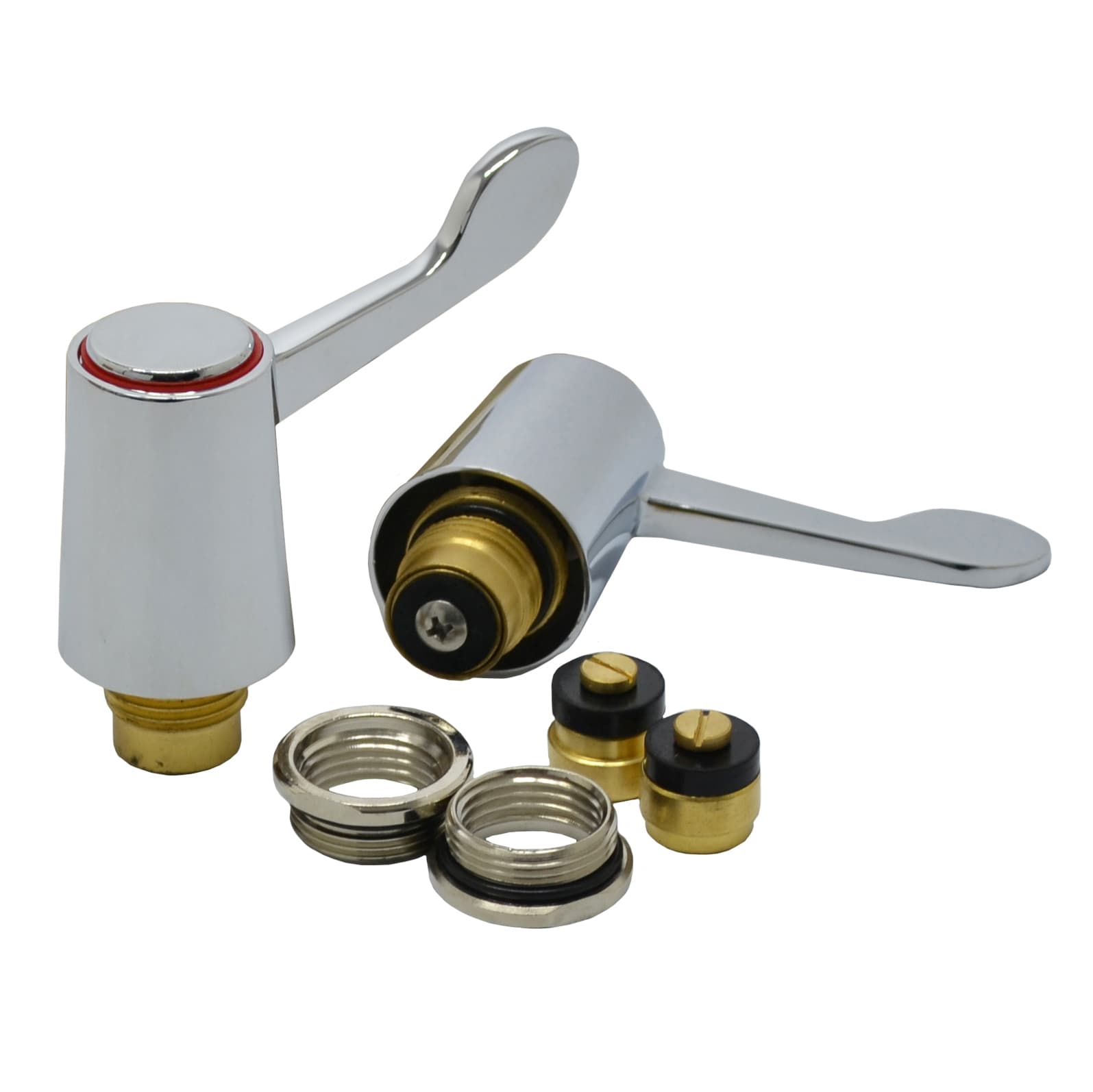4Trade 4 Trade 1/2in Lever Basin/Sink Tap Heads Chrome Plated